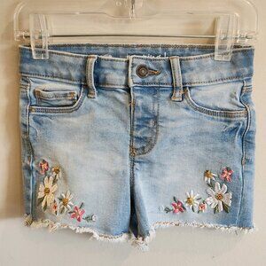 Short blue jeans embroidered 5 T